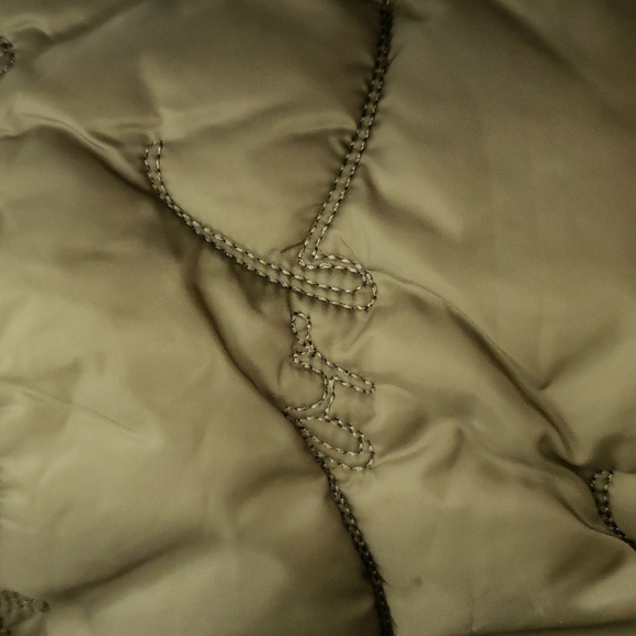 Orb women's brown and green board-style puffer jacket vest size small - Picture 6 of 8